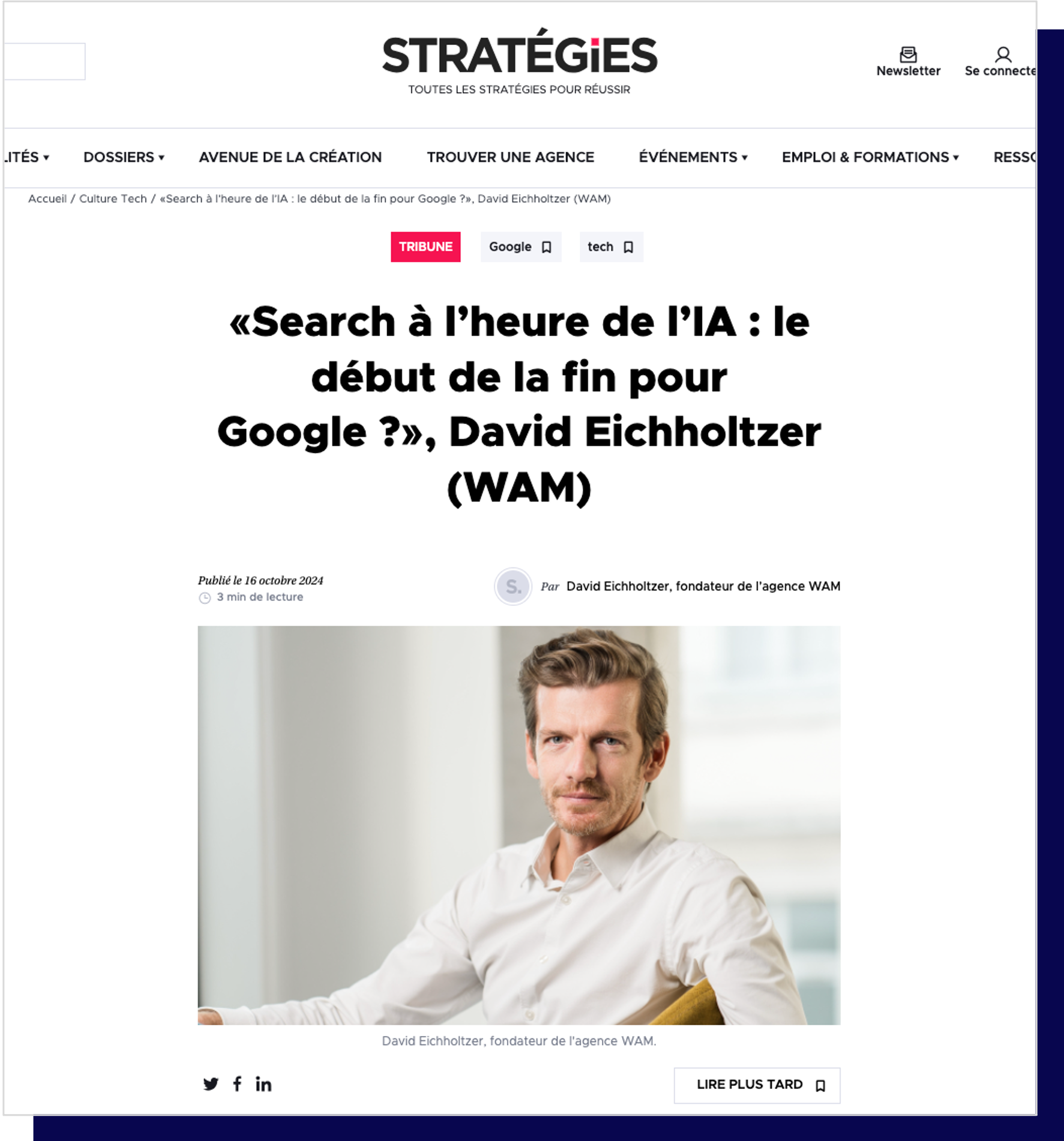 Stratégies Search 2025